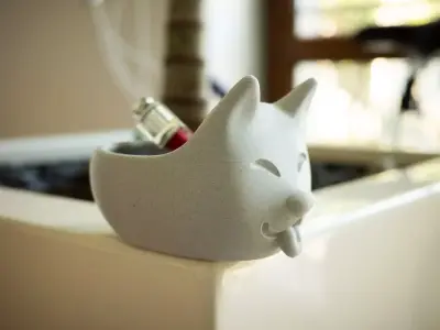 Cute dog bowl 1-year commercial licence 3D print model 3D print model