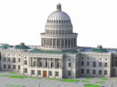 United States Capitol 3D model by marlene008
