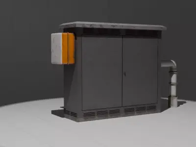 Liquid - Gas Pump Low-poly 3D model