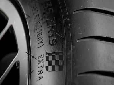 Michelin Pilot Sport 4 S 275 35 ZR19 3D model