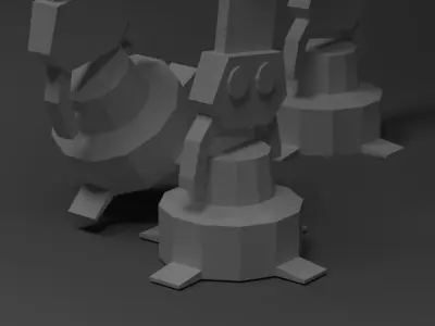 Star Wars AT-AT 3D model Low-poly 3D model