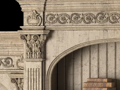 Habersham tv cabinet 3D model