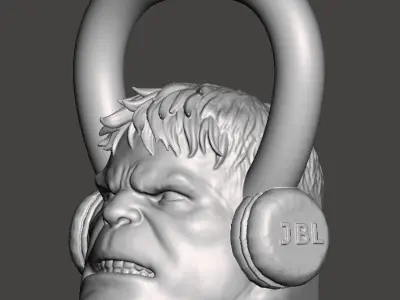 Kettlebell Hulk 10kg - Concrete or cement 3D print model