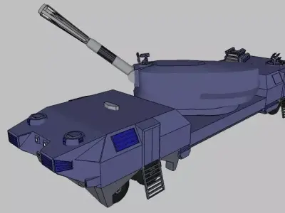 MPC Comet Mobile Plasma Cannon on the conveyor Elephant Free 3D print model