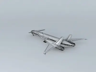 RAW Boeing Sonic Cruiser N756IO Free 3D model