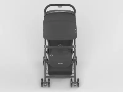Baby stroller 3D model 3D model 8