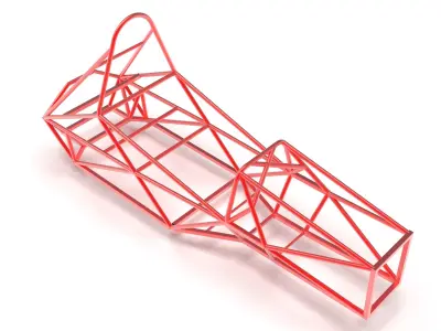 Formula SAE Chassis CAD Model Ready for FEA and Customization 3D print model
