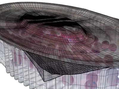 candy in transparent box 3D model