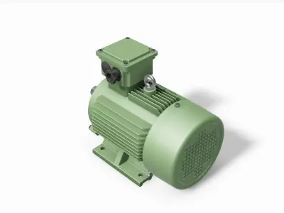 100L B3 Top IEC electric motor - 3D CAD model 3D model