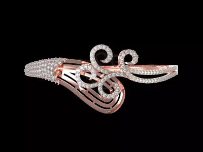 Art Deco Bracelet 07 3D print model