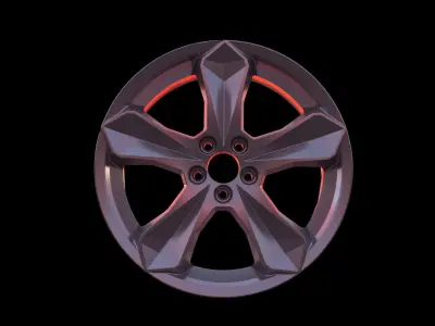 Generic Car Rims Free 3D model