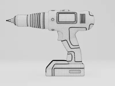 Screw Gun Drill 3D model
