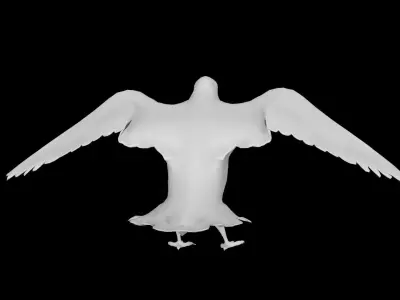 Low Poly Pigeon Low-poly 3D model