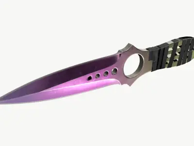 Skeleton Knifes Set 3D model
