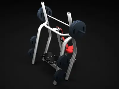 Bench Vertical DR 3D model