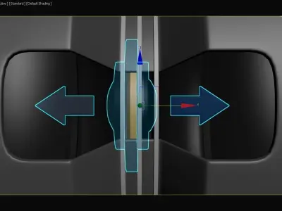 2 Speakers Sharing a Single Magnet - Concept 3D model