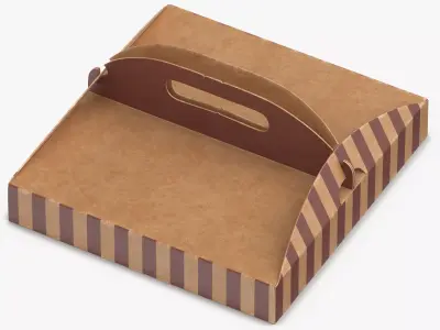 Pizza Box 01 3D model
