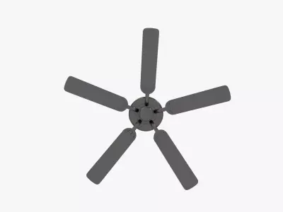 Ceiling Fan Classic Royal Antique 3D model