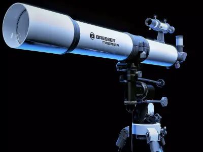 Telescope on tripod 3D model