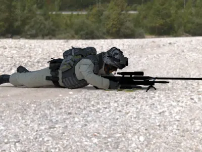 SNIPER - francotirador 3D model