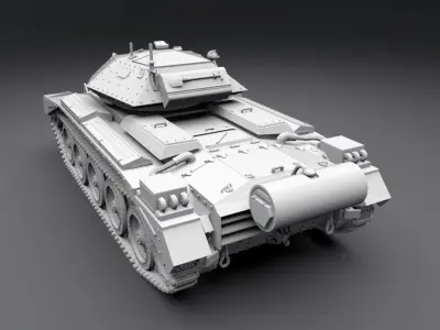 Crusader Mk2 Scale model   3D print model