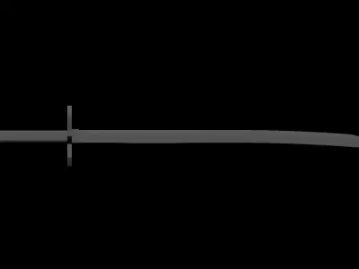 KATANA samurai sword Free low-poly 3D model 4