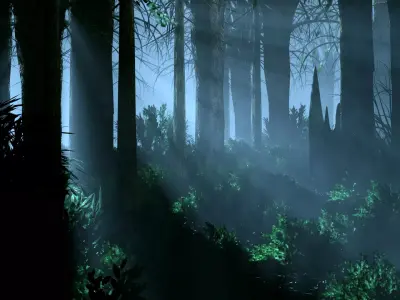 Dark Forest Animation Free 3D model