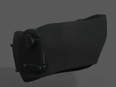 Gas mask helmet protection scifi military futuristic  Low-poly 3D model