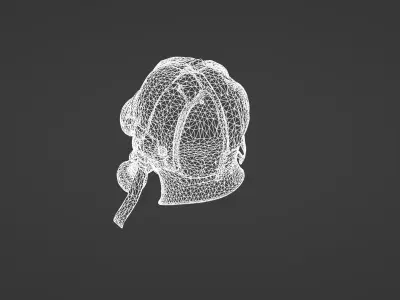 Post-Apocalyptic Gas Mask with Rugged Design 3D model