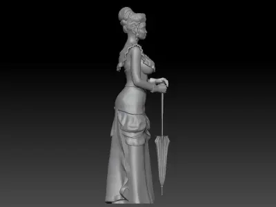 VICTORIAN ERA GIRL 4 3D print model