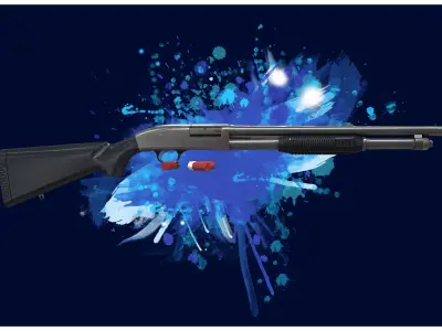 SHOTGUN 1 - M590 Shotgun - 4K Game Ready Low-poly 3D model