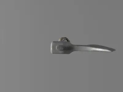 War Axe Low-poly 3D model 2