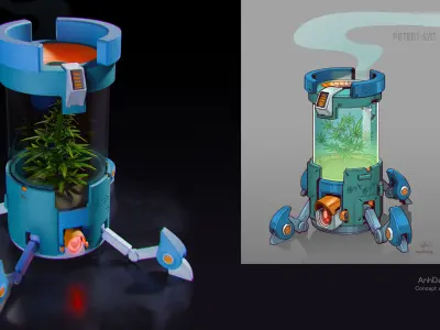 Robot Potbot 3D model