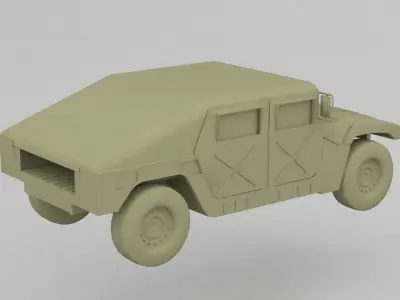 Humvee toy military vehicle 3D print model