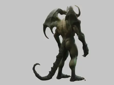 Scorpion Man 3D Model Low-poly 3D model