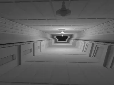 Underground Tunnel - No Material Low-poly 3D model