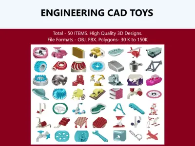 ENGINEERING CAD TOYS 3D Model Pack