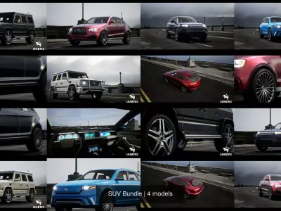 SUV Bundle 3D Model Pack purchase