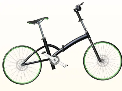 Folding Bicycle 3D model