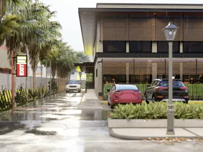 UrbanBrewscape Coffee Shop 3D model