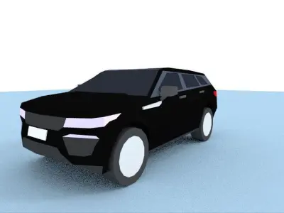 low poly car free Free low-poly 3D model