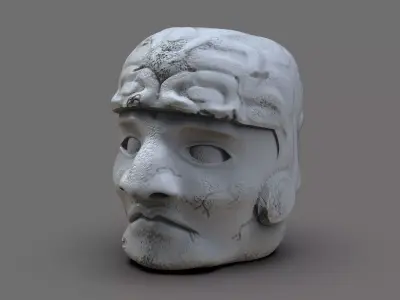 Olmeca Head 3D print model