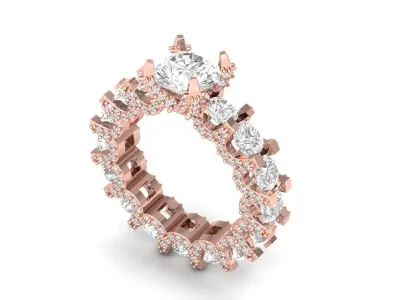 Wedding Ring 3D print model 81