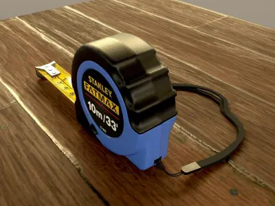 Realistic Tape Measure 3D Model PBR Product Visualization Low-poly 3D model
