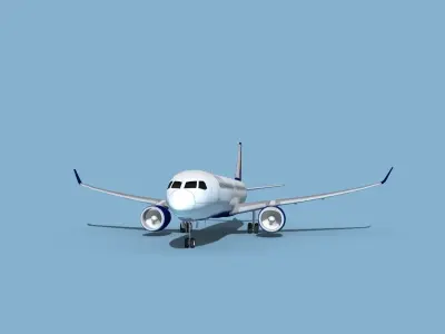 Airbus A220-300 Delta Express 3D model