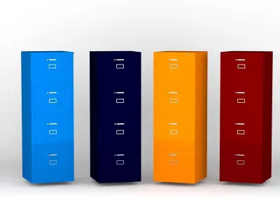  file cabinet  Low-poly 3D model