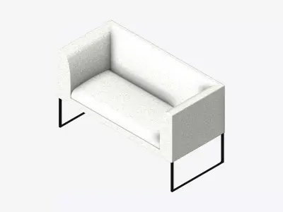Furniture - Bench - Contemporary - Line - Type 4 Low-poly 3D model
