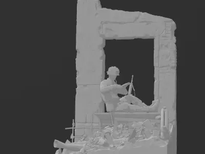 MA Models US Airborne 2 Mini Diorama and Airborne ranger 1-35 3D print model