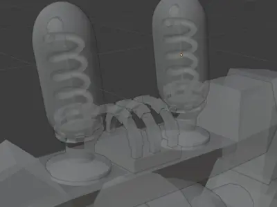 V-Axe Sci-Fi weapon ver beta Free 3D model