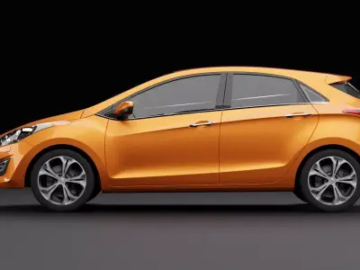 Hyundai i30 Metallic Orange 3D model